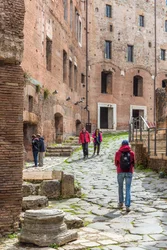 Rom, Italien. Trajansmarkt. Via Biberatica.